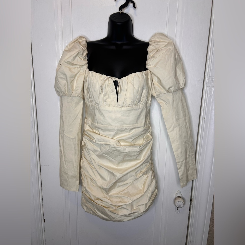 Oh Polly Elegant Cream Garment Dress